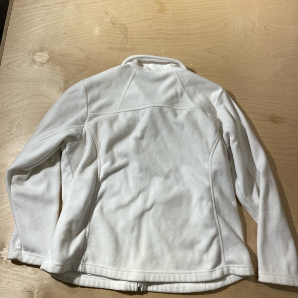 Columbia Women's White Fleece Jacket 1X (MK) - Picture 8 of 8